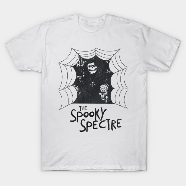 Spooky Spectre Fright Night Friday Horror Movie Host T-Shirt by darklordpug